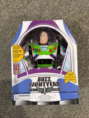 Buzz Lightyear Space Ranger Figure - White, Green & Purple